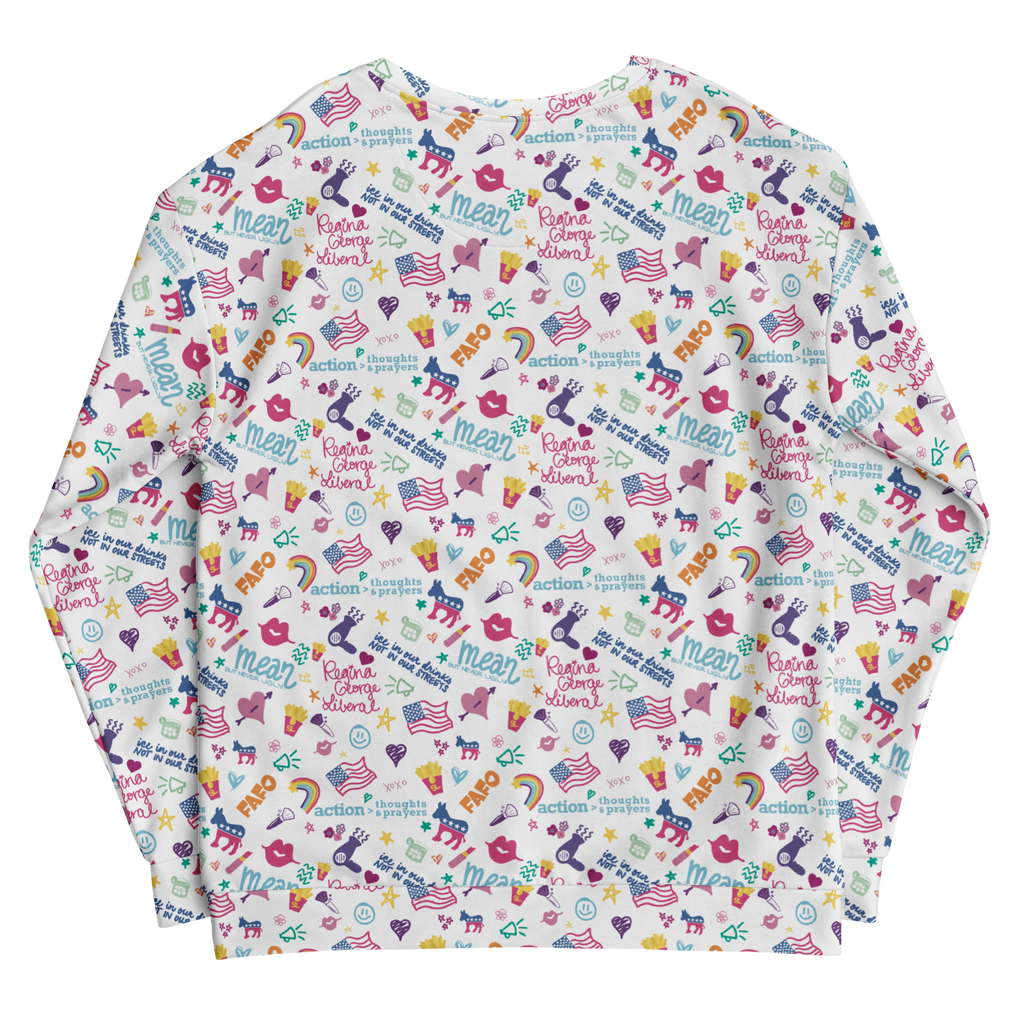 Rainbow Pattern Crewneck Sweatshirt