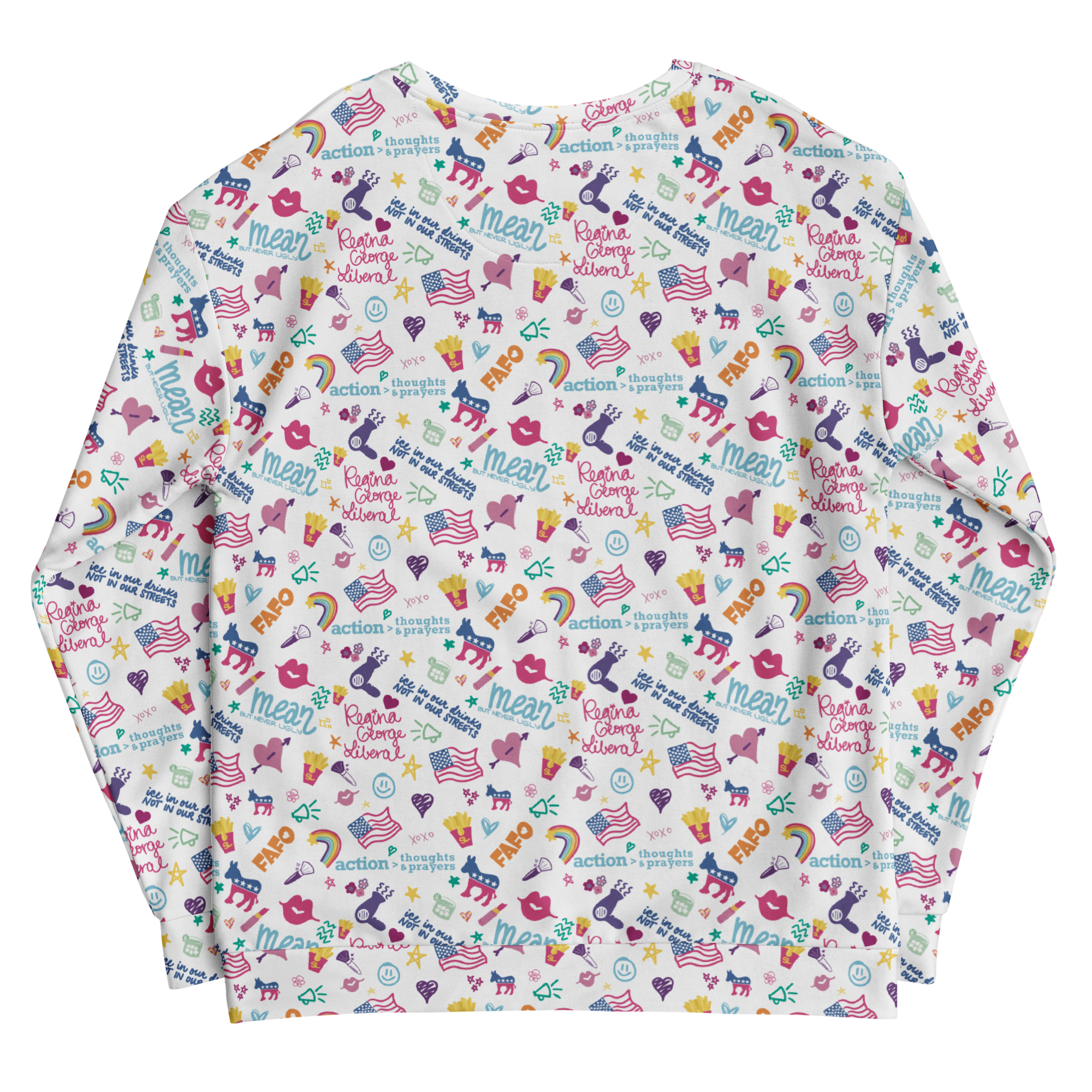 Rainbow Pattern Crewneck Sweatshirt