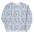 Blue Pattern Crewneck Sweatshirt