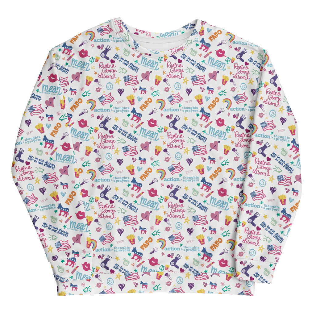 Rainbow Pattern Crewneck Sweatshirt